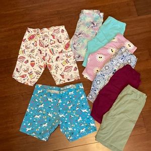 8 pairs bike shorts/shirt leggings